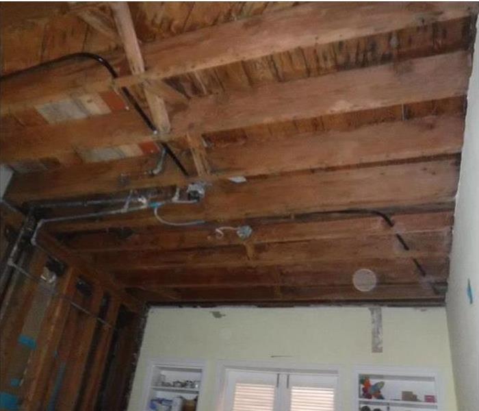 removed ceiling
